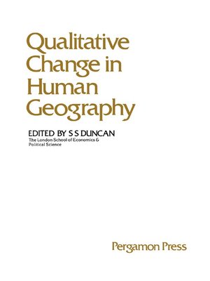 cover image of Qualitative Change in Human Geography